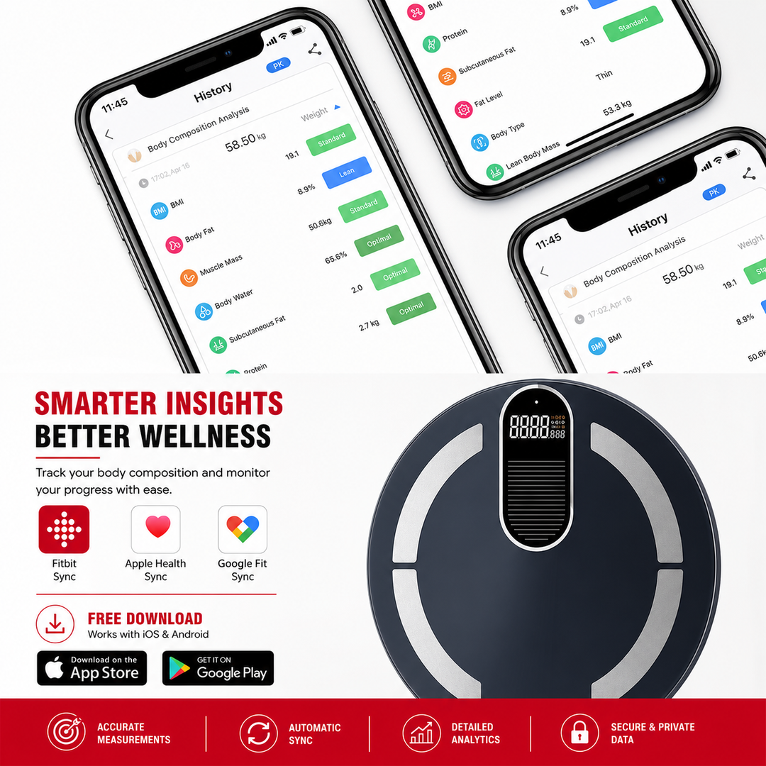 Premium Solar Digital Body Weight Scale Smart Bathroom Scale Body Fat Monitor Bioimpedance Analysis BMI Tracker App Sync Health Metrics Monitor