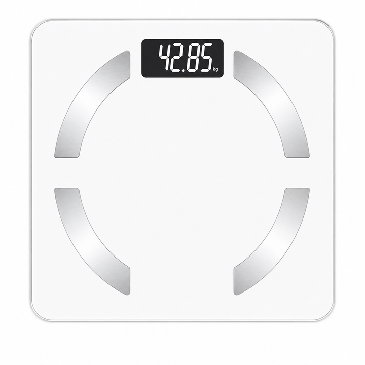 Premium Solar Digital Body Weight Scale Smart Bathroom Scale Body Fat Monitor Bioimpedance Analysis BMI Tracker App Sync Health Metrics Monitor