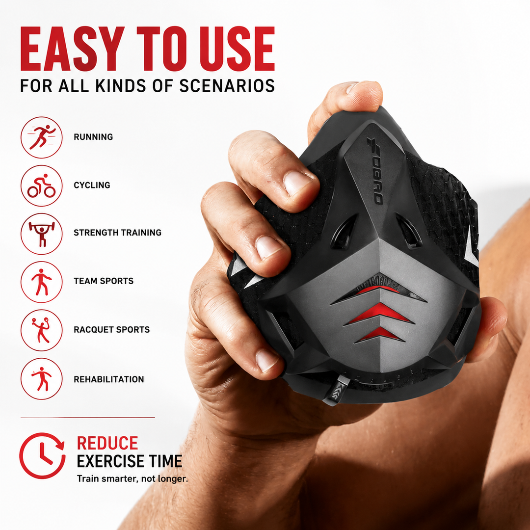 Premium Sports Mask Running Cycling Gym Training Mask Air Filter Dust Protection High Altitude Fitness Workout Mask Adjustable Breathable Unisex