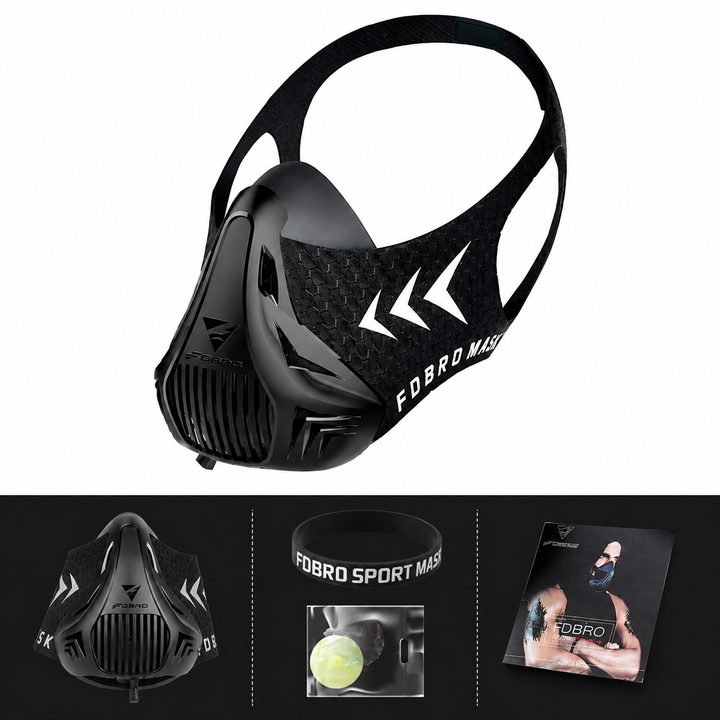 Premium Sports Mask Running Cycling Gym Training Mask Air Filtration Dust Protection Adjustable Fit High Altitude Fitness Workout Breathing Mask