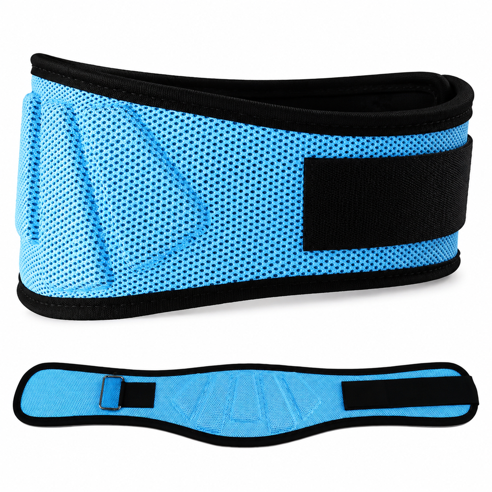 Premium Sports Weight Lifting Belt Adjustable Nylon Lumbar Support Belt for Gym Workout Powerlifting Squats Strength Training Back Support Men & Women