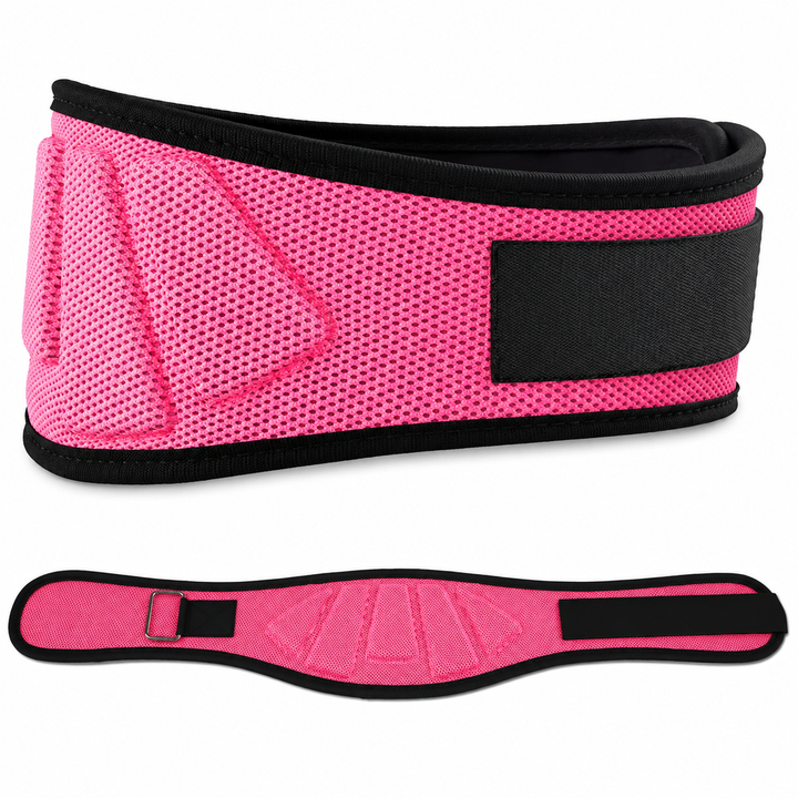 Premium Sports Weight Lifting Belt Adjustable Nylon Lumbar Support Belt for Gym Workout Powerlifting Squats Strength Training Back Support Men &amp; Women