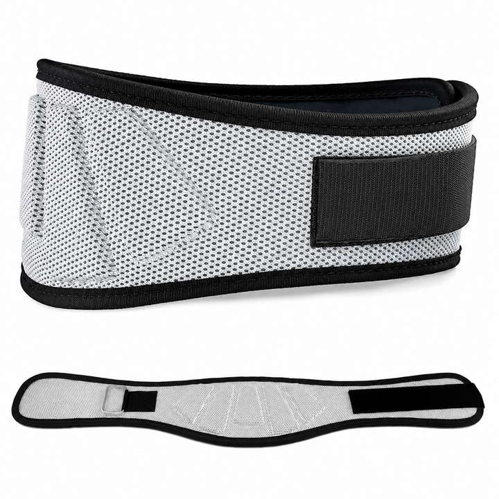 Premium Sports Weight Lifting Belt Adjustable Nylon Lumbar Support Belt for Gym Workout Powerlifting Squats Strength Training Back Support Men &amp; Women