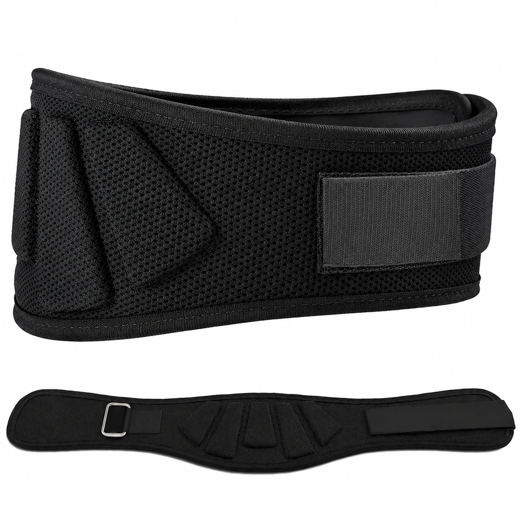 Premium Sports Weight Lifting Belt Adjustable Nylon Lumbar Support Belt for Gym Workout Powerlifting Squats Strength Training Back Support Men & Women