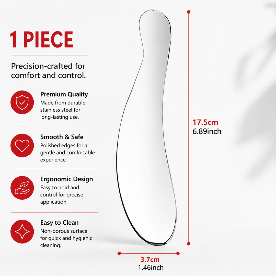 Premium Stainless Steel Gua Sha Massage Tool Set IASTM Body Scraper Myofascial Release Tool Muscle Pain Relief Deep Tissue Massage Scraping Tool