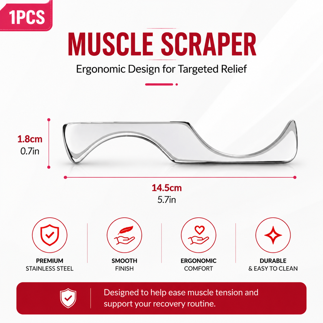 Premium Stainless Steel Gua Sha Tool IASTM Scraper Body Massager Deep Tissue Ergonomic Manual Massage Tool Set 1 2 4 5 7 Pieces Portable Body Recovery Device