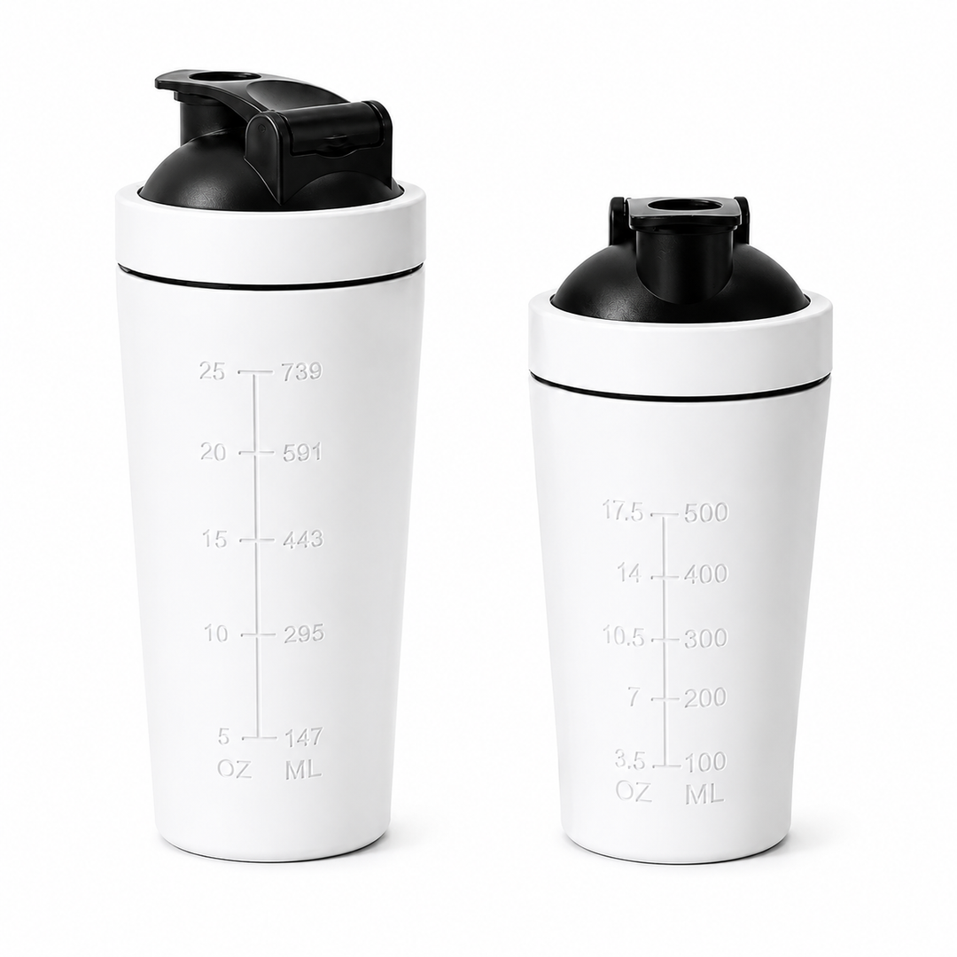Premium Stainless Steel Protein Shaker Bottle 500ml 750ml Leak Proof Gym Cup with Mixing Ball for Smooth Whey Protein Shakes Sports Drink Use