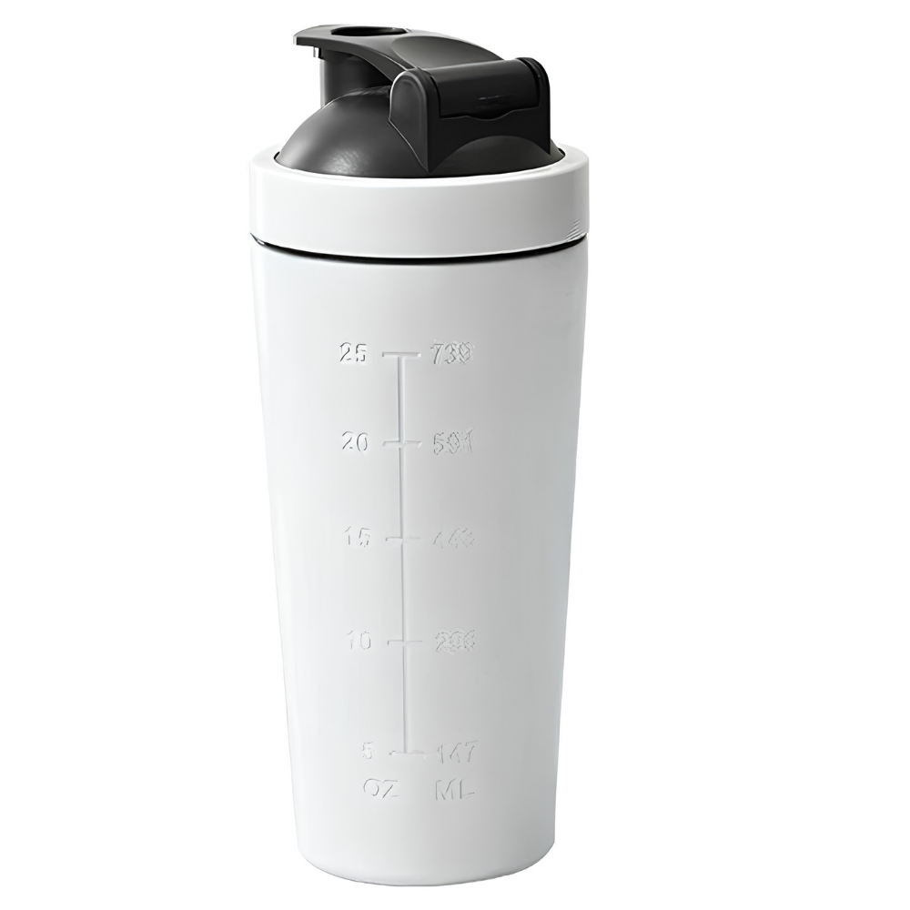 Premium Stainless Steel Shaker Bottle 500ML 750ML Protein Mixer Leak Proof Gym Fitness Cup Steel Ball Smooth Mixing Sports Drink Bottle Portable Daily Use