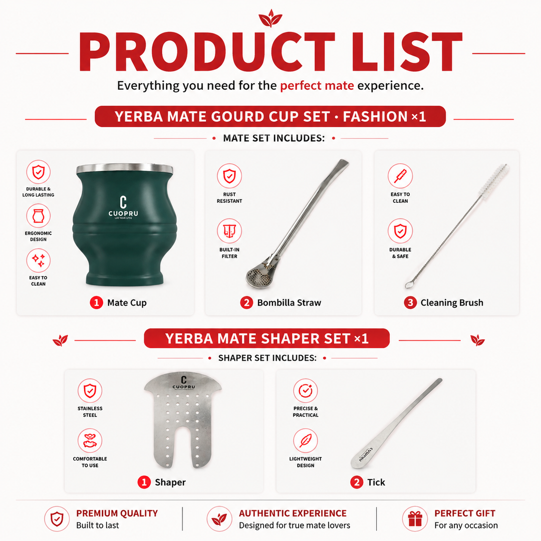 Premium Stainless Steel Yerba Mate Cup Double Wall Insulated Mate Gourd Set with Bombilla Straw Modern Thermal Yerba Mate Mug for Hot Drinks Tea Coffee