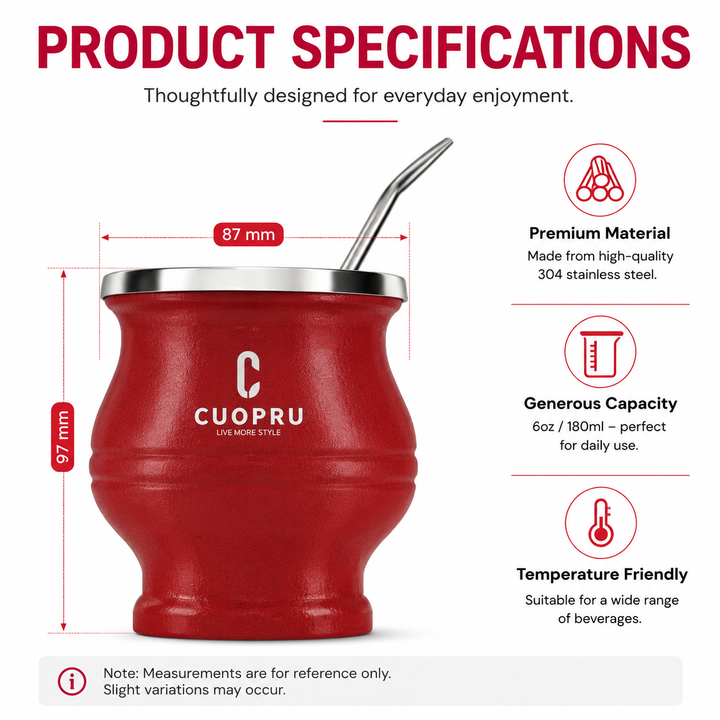 Premium Stainless Steel Yerba Mate Cup Double Wall Insulated Mate Gourd Set with Bombilla Straw Modern Thermal Yerba Mate Mug for Hot Drinks Tea Coffee
