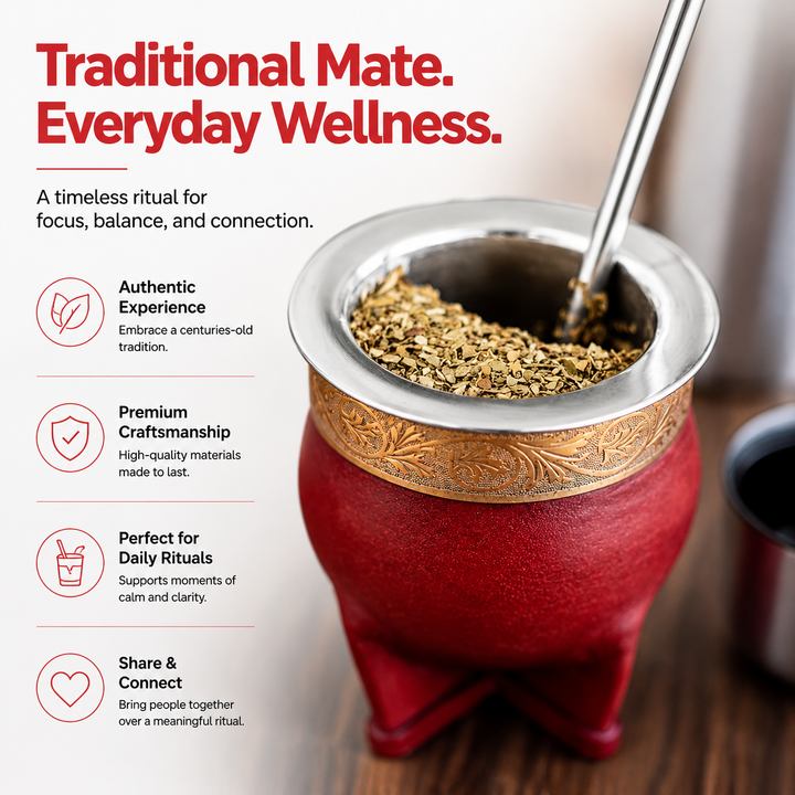 Premium Stainless Steel Yerba Mate Gourd Set Gold Mate Cup with Bombilla Straw and Cleaning Brush Reusable Metal Mate Drinking Set Traditional Yerba Mate Cup