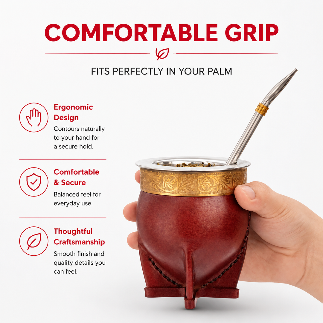Premium Stainless Steel Yerba Mate Gourd Set Gold Mate Cup with Bombilla Straw and Cleaning Brush Reusable Metal Mate Drinking Set Traditional Yerba Mate Cup