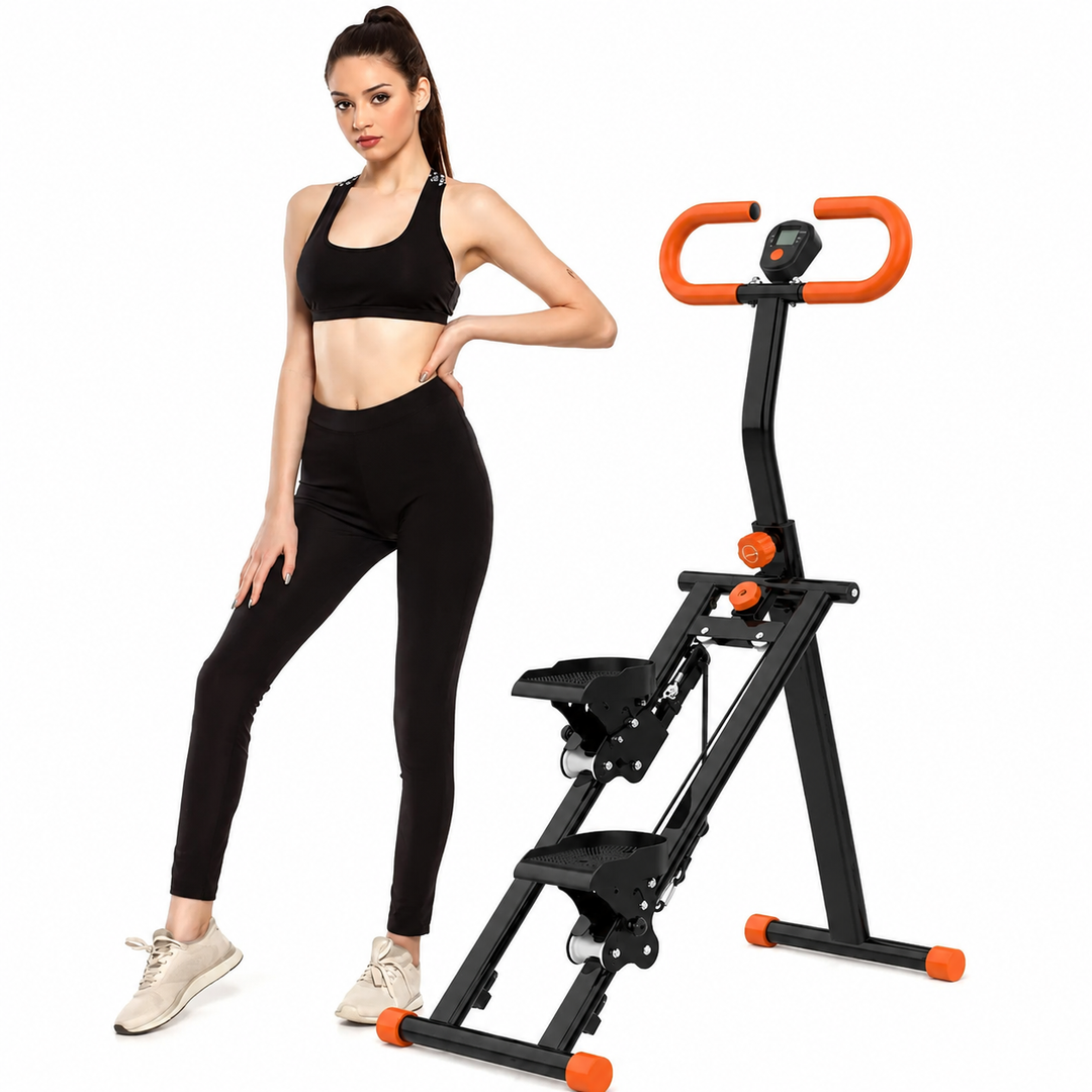 Premium Stair Stepper for Home Folding Vertical Climber Workout Machine Full Body Cardio Strength Training Adjustable Resistance Space Saving Design
