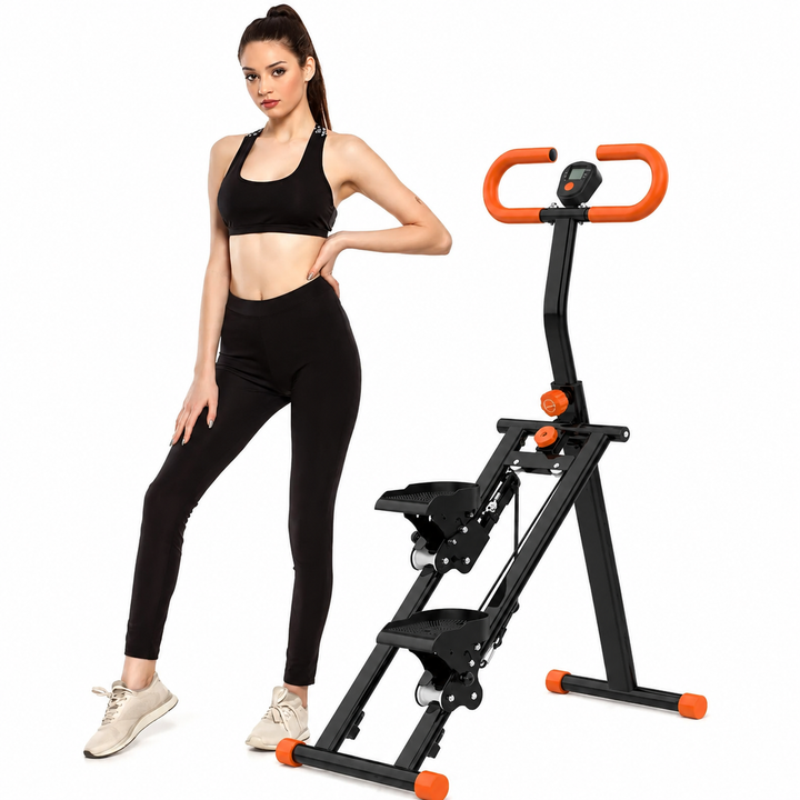 Premium Stair Stepper for Home Folding Vertical Climber Workout Machine Full Body Cardio Strength Training Adjustable Resistance Space Saving Design