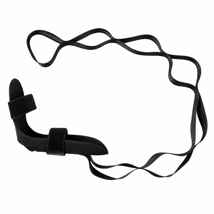 Premium Stretching Strap Yoga Band Adjustable Foot Stretch Strap Open Back Design Flexibility Trainer Legs Calves Yoga Pilates Home Gym Travel Fitness Tool