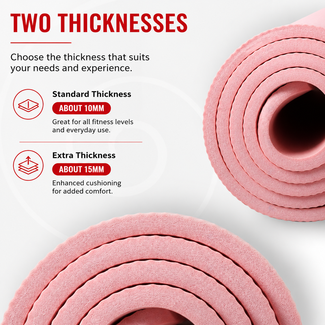 Premium Super Long Yoga Mat 2M Extra Large High Density 15mm Thick Exercise Mat Pilates Fitness Anti Skid Waterproof Workout Mat with Carry Bag