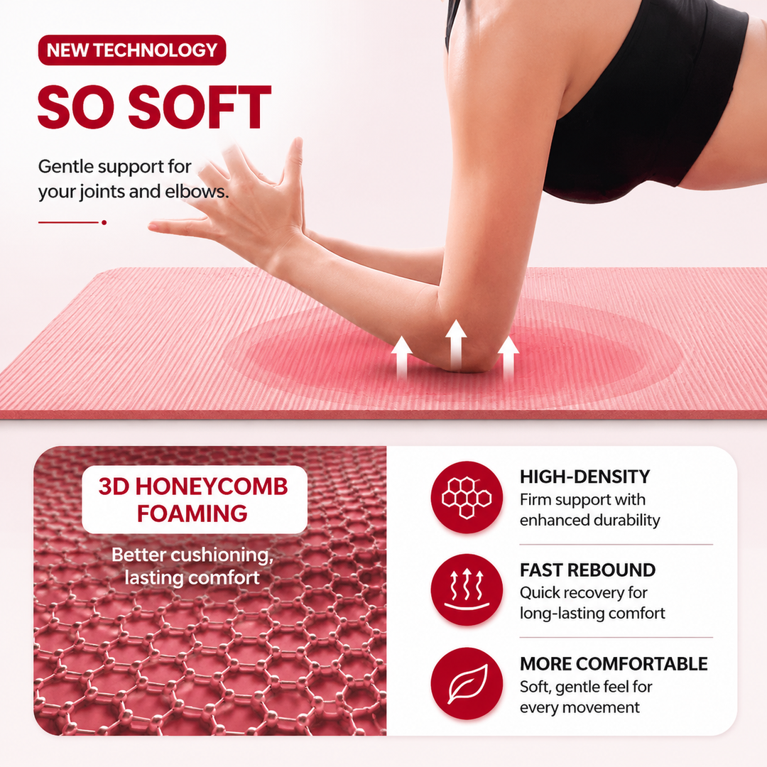 Premium Super Long Yoga Mat Extra Large High Density Exercise Mat 15mm Thick Waterproof Anti-Skid Pilates Fitness Workout Mat with Carry Bag