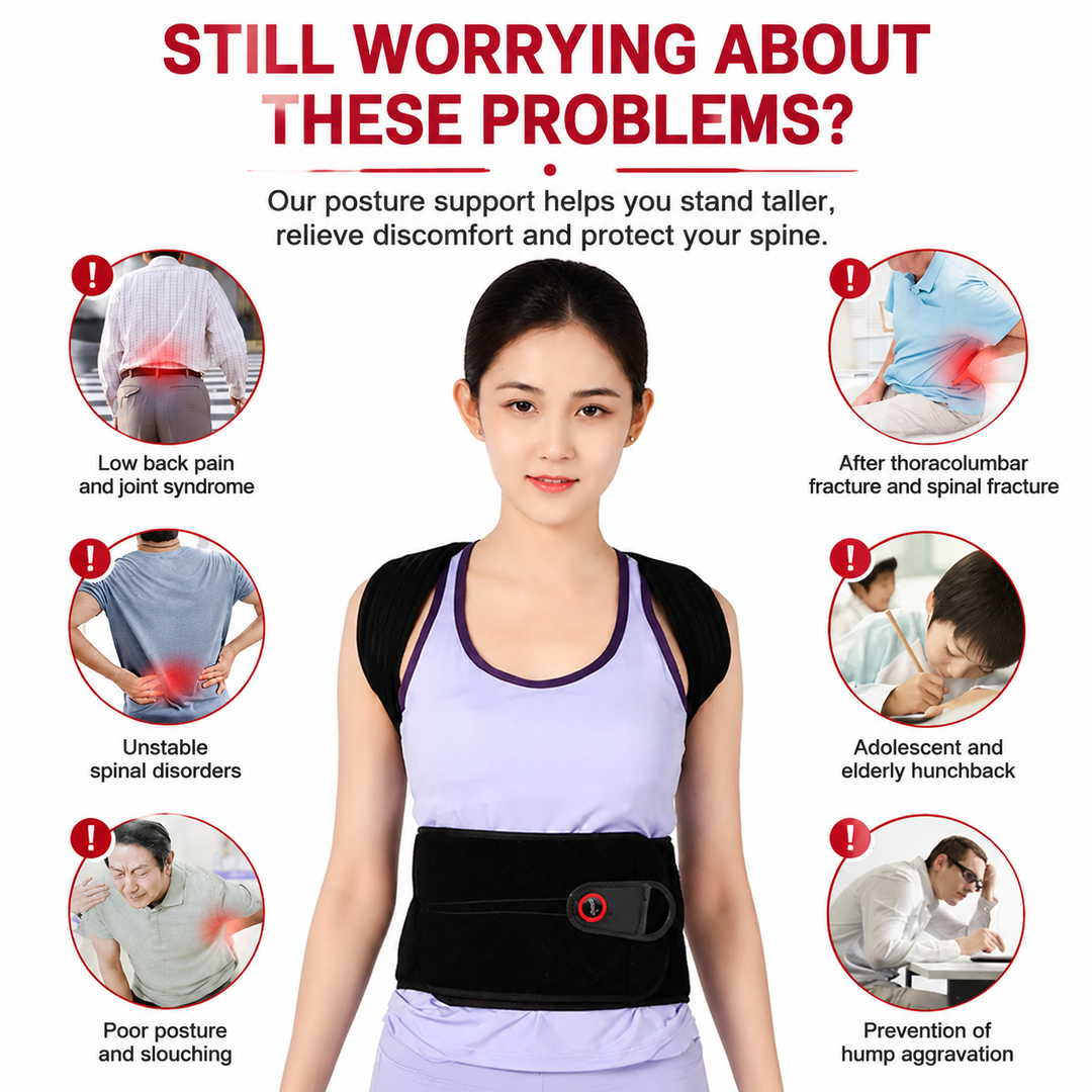 Premium TLSO Thoracic Full Back Brace Spinal Support Kyphosis Osteoporosis Compression Fracture Posture Corrector Adjustable Back Stabilizer