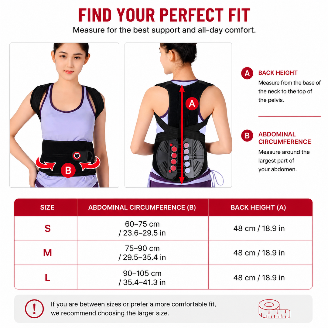 Premium TLSO Thoracic Full Back Brace Spinal Support Kyphosis Osteoporosis Compression Fracture Posture Corrector Adjustable Back Stabilizer