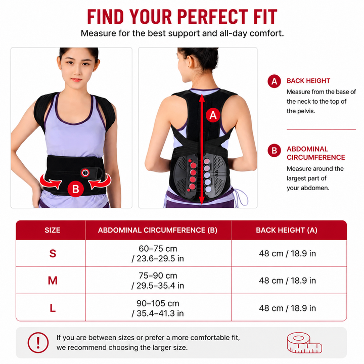 Premium TLSO Thoracic Full Back Brace Spinal Support Kyphosis Osteoporosis Compression Fracture Posture Corrector Adjustable Back Stabilizer