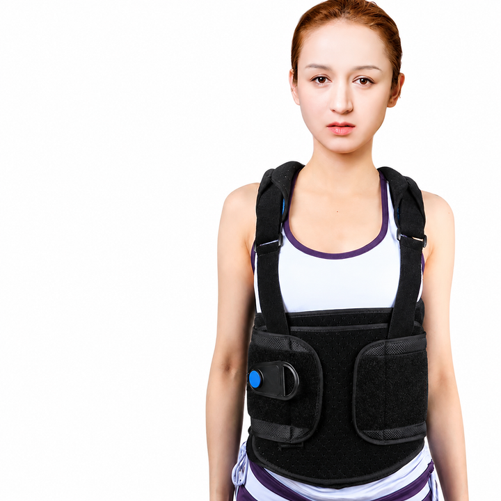 Premium TLSO Thoracic Full Back Brace Spinal Support Kyphosis Osteoporosis Compression Fracture Posture Corrector Adjustable Back Stabilizer