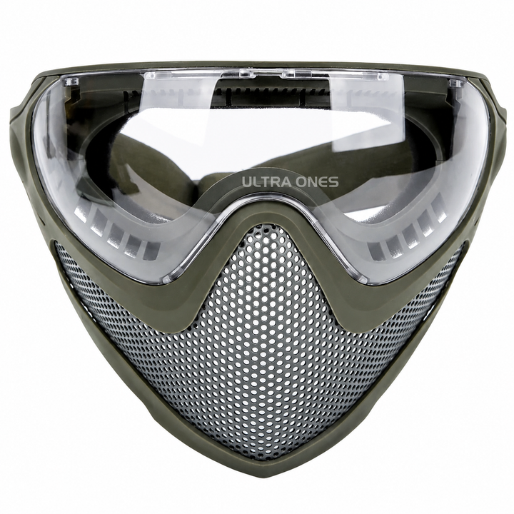 Premium Tactical FAST Helmet Half Face Mask Flip Goggles Airsoft Paintball Hunting Shooting Mask Helmet Rail Mount Protective Gear Accessory