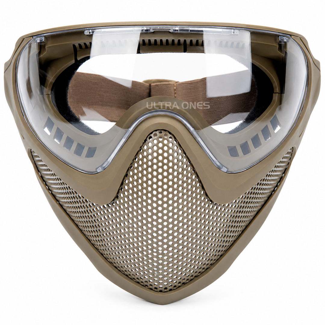 Premium Tactical FAST Helmet Half Face Mask Flip Goggles Airsoft Paintball Hunting Shooting Mask Helmet Rail Mount Protective Gear Accessory