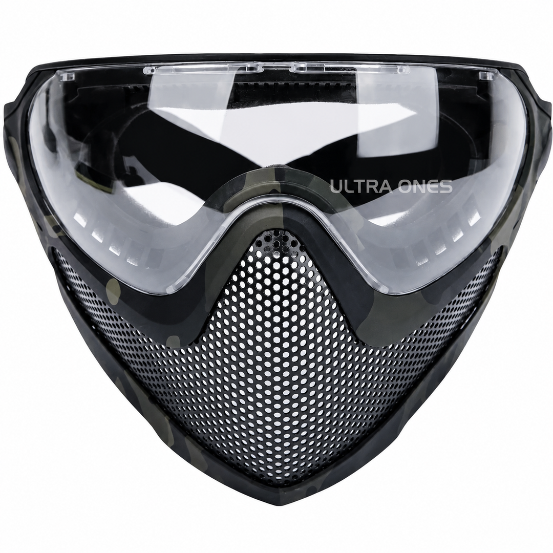 Premium Tactical FAST Helmet Half Face Mask Flip Goggles Airsoft Paintball Hunting Shooting Mask Helmet Rail Mount Protective Gear Accessory