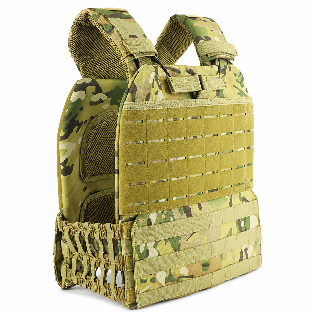 Premium Tactical Hunting Vest Camouflage 900D Weighted Plate Carrier Adjustable Fitness Combat Training Vest Outdoor Strength Endurance Gear Men