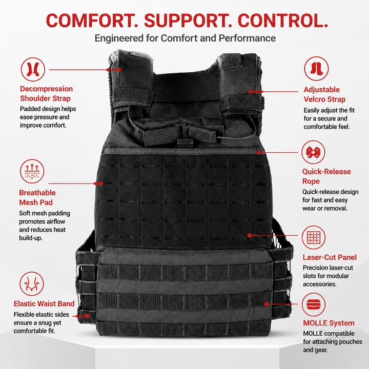 Premium Tactical Hunting Vest Camouflage 900D Weighted Plate Carrier Adjustable Fitness Combat Training Vest Outdoor Strength Endurance Gear Men