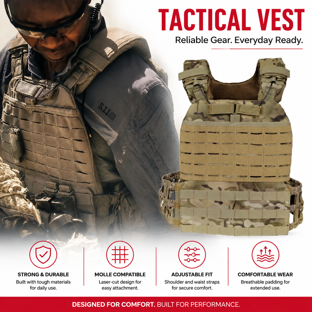 Premium Tactical Hunting Vest Camouflage 900D Weighted Plate Carrier Adjustable Fitness Combat Training Vest Outdoor Strength Endurance Gear Men