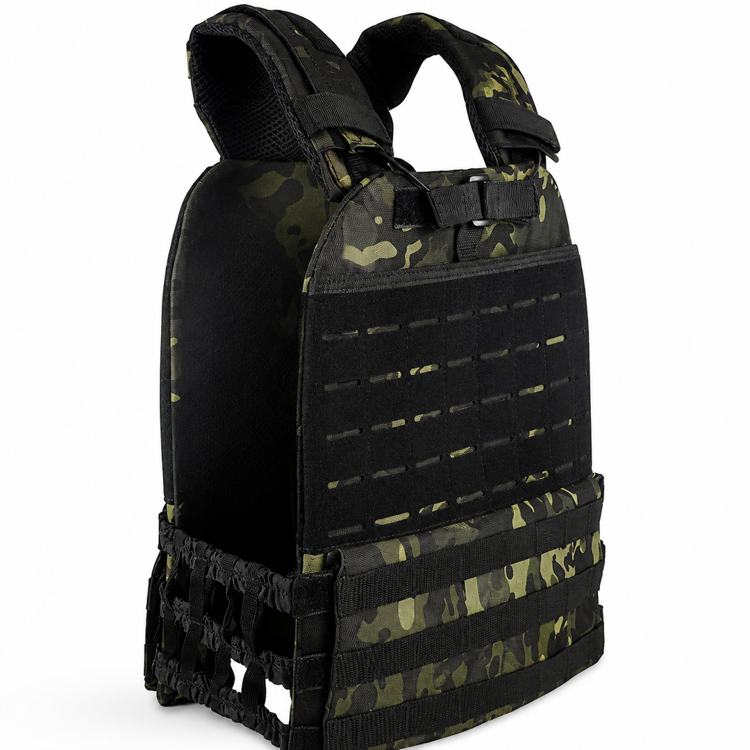 Premium Tactical Hunting Vest Camouflage 900D Weighted Plate Carrier Adjustable Fitness Combat Training Vest Outdoor Strength Endurance Gear Men