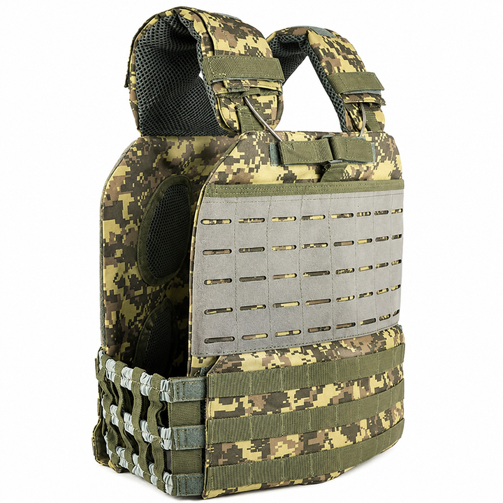 Premium Tactical Hunting Vest Camouflage 900D Weighted Plate Carrier Adjustable Fitness Combat Training Vest Outdoor Strength Endurance Gear Men