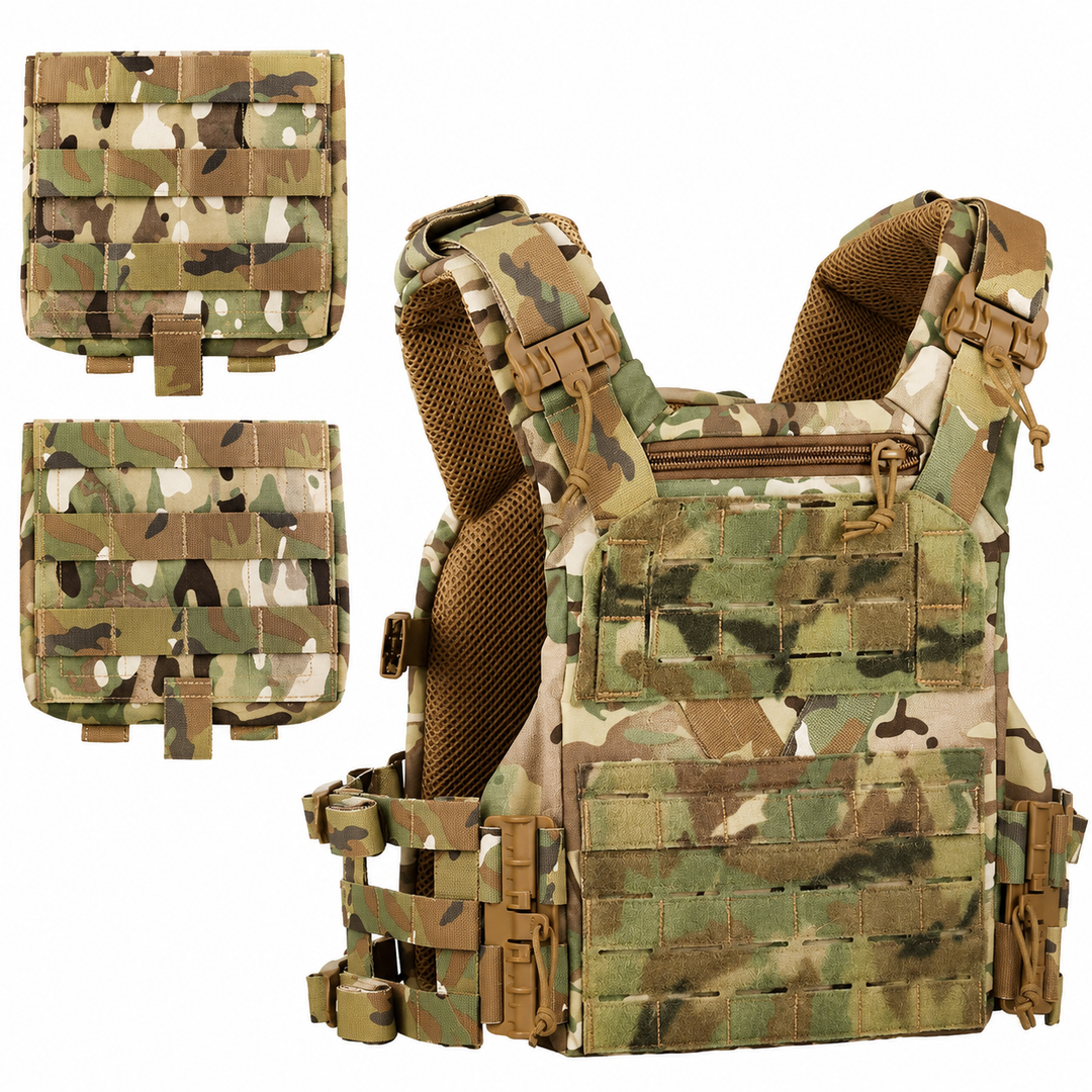 Premium Tactical Plate Carrier Vest K19 MOLLE Hunting Vest Quick Release Adjustable Cummerbund Airsoft Combat Gear SAPI ESAPI Compatible Vest