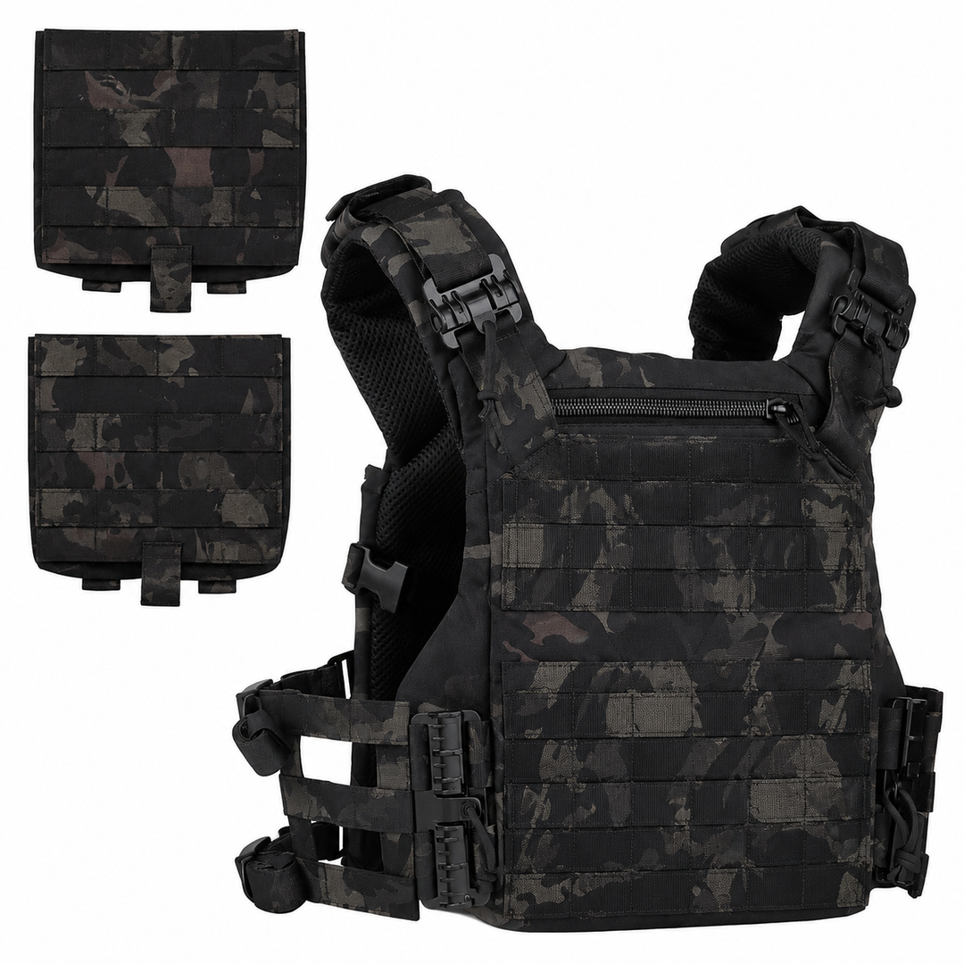 Premium Tactical Plate Carrier Vest K19 MOLLE Hunting Vest Quick Release Adjustable Cummerbund Airsoft Combat Gear SAPI ESAPI Compatible Vest