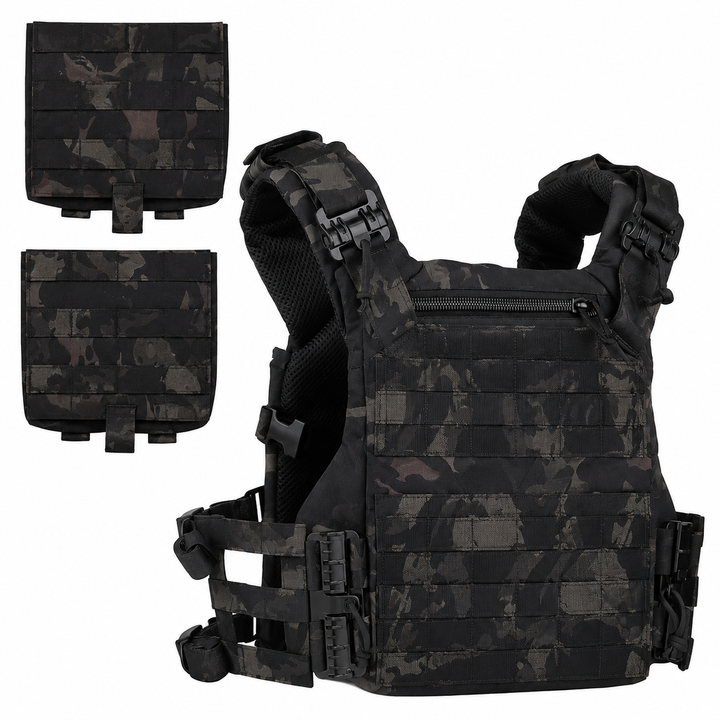 Premium Tactical Plate Carrier Vest K19 MOLLE Hunting Vest Quick Release Adjustable Cummerbund Airsoft Combat Gear SAPI ESAPI Compatible Vest