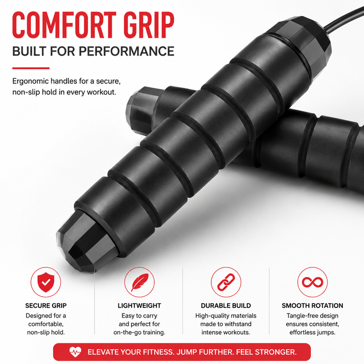 Premium Tangle-Free Jump Rope Adjustable 3m Speed Skipping Rope Ball Bearings Steel Wire PVC Coated Non Slip EVA Handles Gym Cardio Boxing Fitness