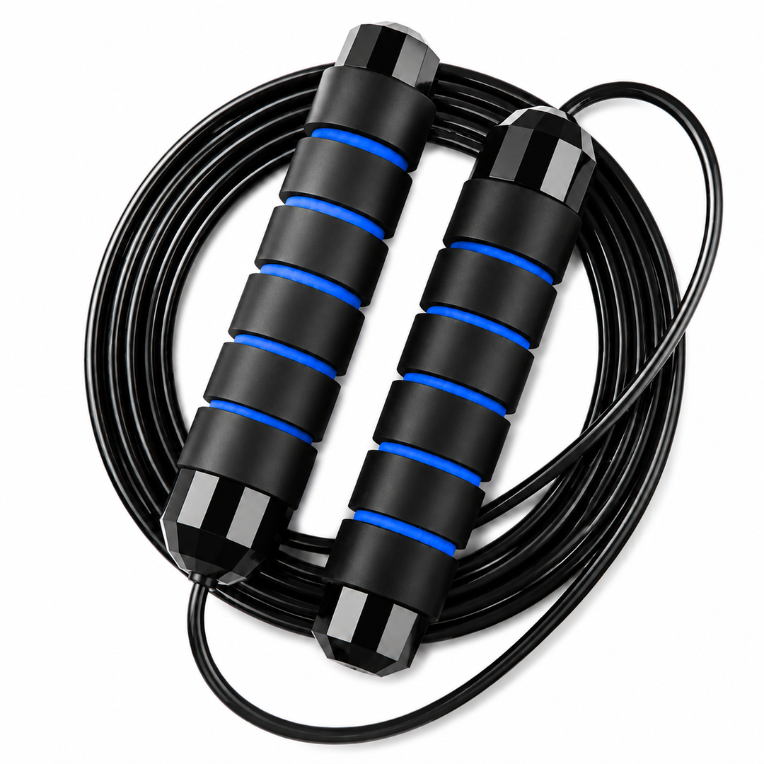 Premium Tangle-Free Jump Rope Adjustable 3m Speed Skipping Rope Ball Bearings Steel Wire PVC Coated Non Slip EVA Handles Gym Cardio Boxing Fitness