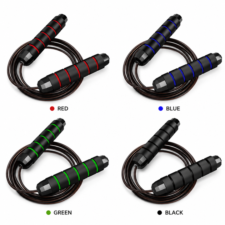 Premium Tangle-Free Jump Rope Adjustable 3m Speed Skipping Rope Ball Bearings Steel Wire PVC Coated Non Slip EVA Handles Gym Cardio Boxing Fitness