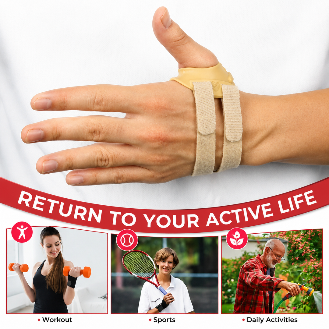 Premium Thumb Support Brace Compression Sleeve Wrist Support Breathable Adjustable Hand Support for Sports Work Daily Use 2 Pack