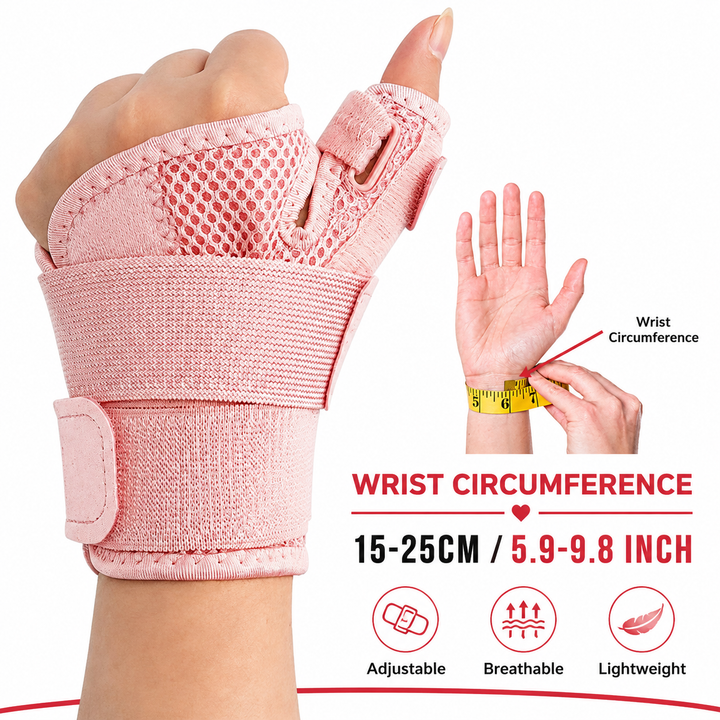 Premium Thumb Support Brace Compression Sleeve Wrist Support Breathable Adjustable Hand Support for Sports Work Daily Use 2 Pack