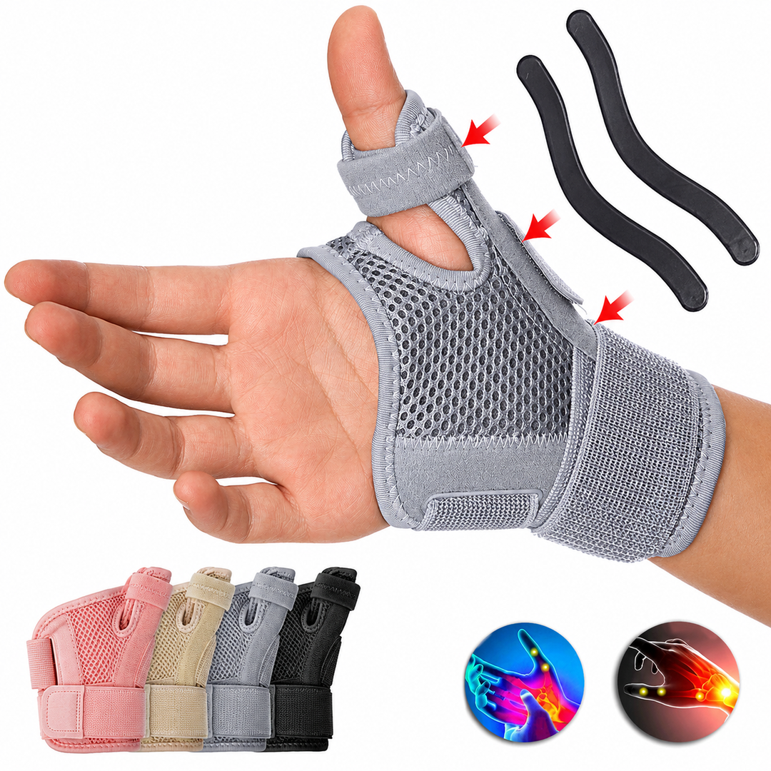 Premium Thumb Support Brace Compression Sleeve Wrist Support Breathable Adjustable Hand Support for Sports Work Daily Use 2 Pack