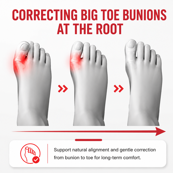 Premium Toe Alignment Support Adjustable Bunion Corrector Hallux Valgus Toe Separator Rotatable Splint Non Slip Big Toe Brace Daily Comfort Fit