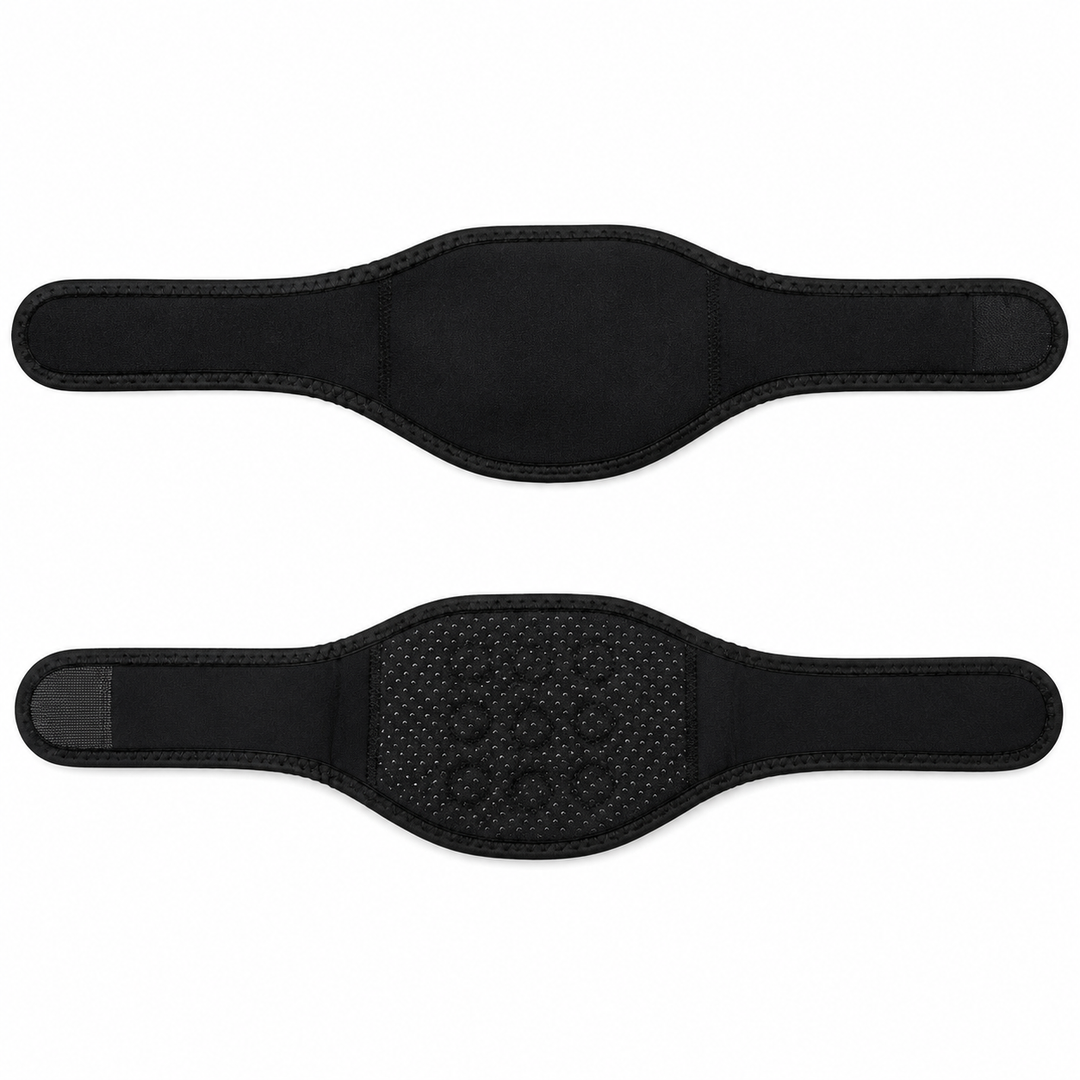 Premium Tourmaline Magnetic Neck Support Belt Self Heating Infrared Style Wrap Neck &amp; Upper Back Comfort Adjustable Pain Relief Support Strap Breathable
