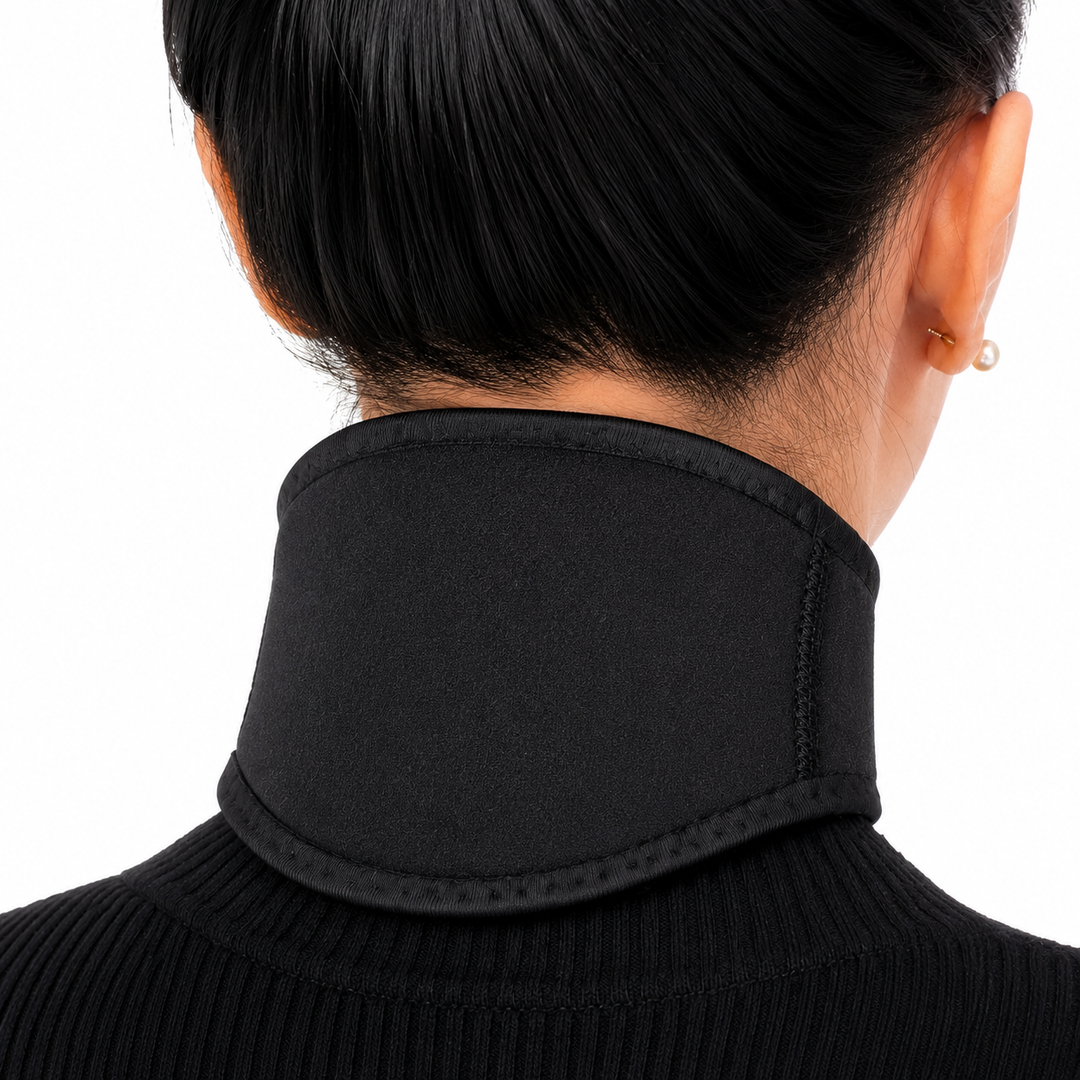 Premium Tourmaline Magnetic Neck Support Belt Self Heating Infrared Style Wrap Neck & Upper Back Comfort Adjustable Pain Relief Support Strap Breathable