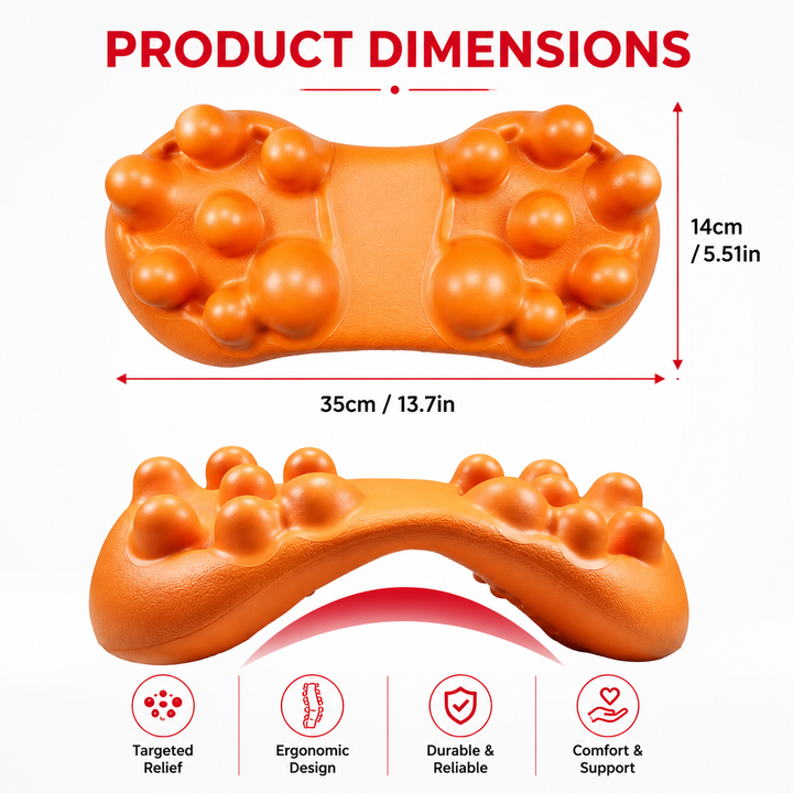 Premium Trigger Point Massager Tool Deep Tissue Massage Tool Back Hip Glute Psoas Release Body Massage Tool Portable Home Gym Travel Daily Use