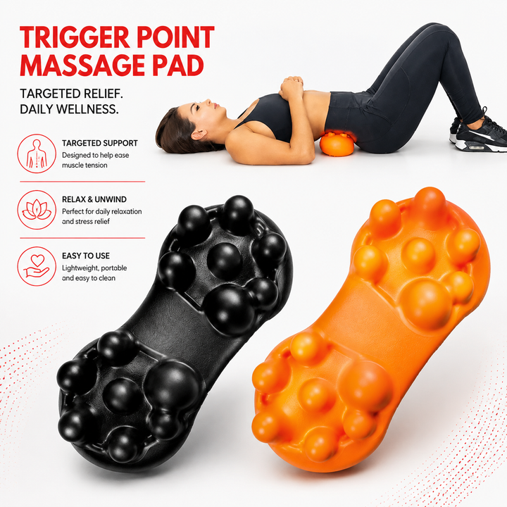 Premium Trigger Point Massager Tool Deep Tissue Massage Tool Back Hip Glute Psoas Release Body Massage Tool Portable Home Gym Travel Daily Use