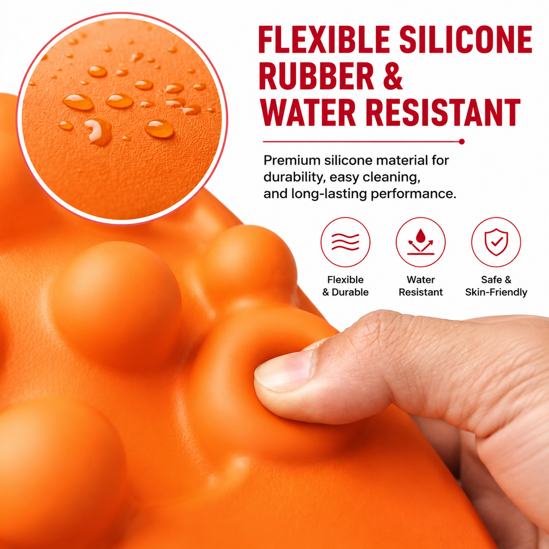 Premium Trigger Point Massager Tool Deep Tissue Muscle Release 14 Nodes Ergonomic Design for Lower Back Glutes Hips Gym Work Daily Use Portable