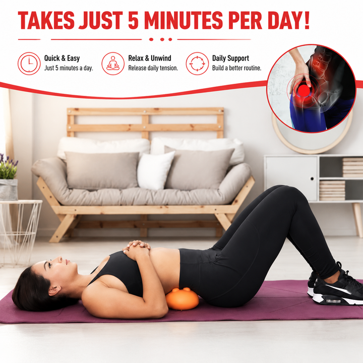 Premium Trigger Point Massager Tool Deep Tissue Muscle Release 14 Nodes Ergonomic Design for Lower Back Glutes Hips Gym Work Daily Use Portable