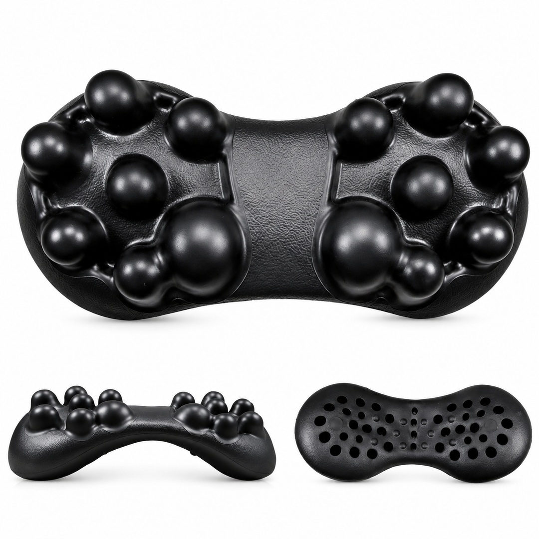 Premium Trigger Point Massager Tool Deep Tissue Muscle Release 14 Nodes Ergonomic Design for Lower Back Glutes Hips Gym Work Daily Use Portable